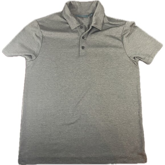 Perry Ellis Other - Perry Ellis Mens Grey Polo Shirt Small 100% Polyester Short Sleeve